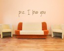 Ps I Love You Quotes Wall Decal Love Vinyl Art Stickers